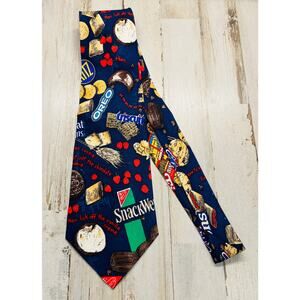 Nicole Miller 1994 Snackwells Oreo, Nabisco Tie 100% Silk Tie EUC
